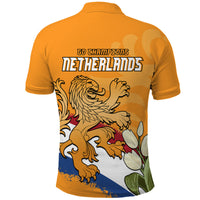 Netherlands Football Flag Mix Tulip Flower Polo Shirt - Wonder Print Shop