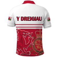 Wales Football Qatar 2022 Cymru Polo Shirt Coat Of Arms Red - Wonder Print Shop
