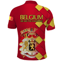 Belgium Football Champions Great Polo Shirt Coat Of Arms - Wonder Print Shop
