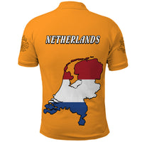 Netherlands Football Flag Style Polo Shirt - Wonder Print Shop