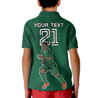 Custom Saudi Arabia Football with Flag Background Polo Shirt - Wonder Print Shop