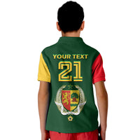 Custom Senegal Football Lion of Teranga Polo Shirt - Wonder Print Shop