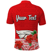 Custom Hawaii Hibiscus Flower Mele Kalikimaka Polo Shirt - Wonder Print Shop