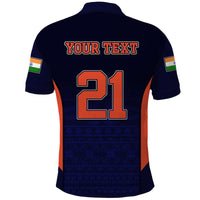 Custom India National Cricket Team Polo Shirt Men In Blue Sports Style - Wonder Print Shop
