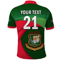 Custom Bangladesh Cricket Team Polo Shirt Bangla Tigers Simple - Wonder Print Shop