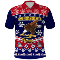 Custom American Samoa Tribal Polynesian Christmas Vibe Polo Shirt - Wonder Print Shop