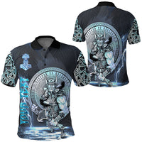 Custom Viking Golf Shirts Thor Norse God of Thunder Polo Shirt RLT12 - Wonder Print Shop