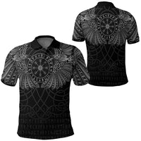 Viking Clothing Viking Odins Celtic Two Ravens Special Version Polo Shirt RLT12 - Wonder Print Shop