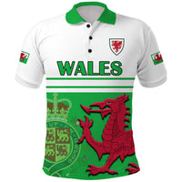 Wales Football Qatar 2022 Polo Shirt Cymru Coat of Arms - Wonder Print Shop