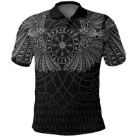 Viking Clothing Viking Odins Celtic Two Ravens Special Version Polo Shirt RLT12 - Wonder Print Shop