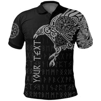 Custom Viking Polo Shirt The Raven Of Odin Tattoo Special Version - Wonder Print Shop