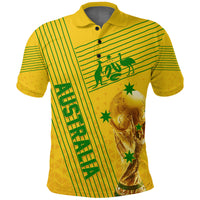 Personalised Australia Soccer WC 2022 Polo Shirt Socceroos Sporty Style - Wonder Print Shop
