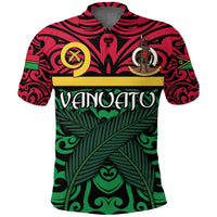 Vanuatu Polo Shirt Melanesian Warrior Version 2 LT4 - Wonder Print Shop