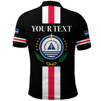 Custom Cape Verde Polo Shirt Striped Version Black LT13 - Wonder Print Shop