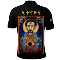 Ethiopia Proud Polo Shirt Haile Selassie I LT13 - Wonder Print Shop