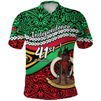 Vanuatu Independence Polo Shirt Happy Anniversary LT13 - Wonder Print Shop