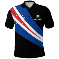 Cape Verde Polo Shirt Flag Version Black LT13 - Wonder Print Shop