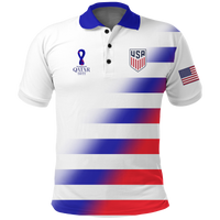 Custom USA Polo Shirt Football 2022 LT2 - Wonder Print Shop