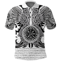 Viking Vegvisir Odin With Huginn And Muninn Polo Shirt LT2 - Wonder Print Shop