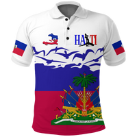 Haiti Happy Polo Shirt Independence Day LT2 - Wonder Print Shop