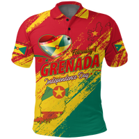 Grenada Happy Polo Shirt Independence Day LT2 - Wonder Print Shop