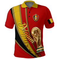 Custom Belgium Polo Shirt Football 2022 LT2 - Wonder Print Shop