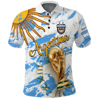 Custom Argentina Polo Shirt Football 2022 LT2 - Wonder Print Shop