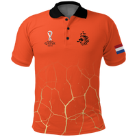 Netherlands Polo Shirt Football 2022 LT2 - Wonder Print Shop