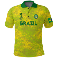 Brazil Polo Shirt Football 2022 LT2 - Wonder Print Shop