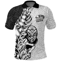 Custom New Zealand Maori All Black Rugby Polo Shirt LT2 - Wonder Print Shop