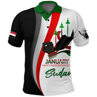 Sudan Happy Polo Shirt Independence Day LT2 - Wonder Print Shop
