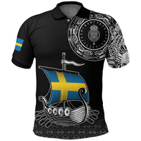 Viking Polo Shirt Swedish Drakkar RLT12 - Wonder Print Shop