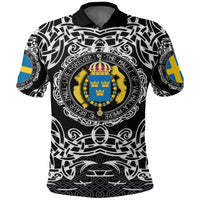 Viking Polo Shirt Sweden Viking Pattern RLT12 - Wonder Print Shop