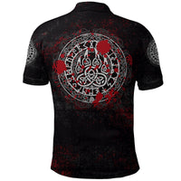 Viking Polo Shirt Viking Bear Claws Blood Tattoo RLT12 - Wonder Print Shop