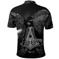 Viking Ragnar and Raven Style Mjolnir Polo Shirt RLT12 - Wonder Print Shop