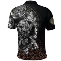 Viking Polo Shirt Bear Claws and Viking Hammer RLT12 - Wonder Print Shop