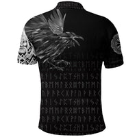 Viking Polo Shirt The Raven Of Odin Rune RLT12 - Wonder Print Shop