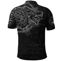 Custom Viking Polo Shirt Fenrir Norse Wolf Thunderstorm RLT12 - Wonder Print Shop