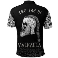 Viking Polo Shirt Raven and Skull RLT12 - Wonder Print Shop