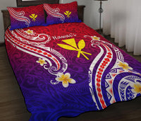 Hawaii Quilt Bed Set Polynesian Line Style - Wonder Print Shop