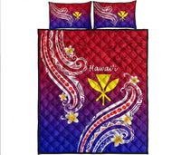 Hawaii Quilt Bed Set Polynesian Line Style - Wonder Print Shop