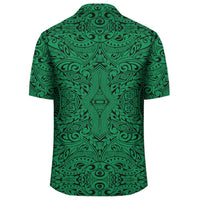 Polynesian Culture Green Hawaiian Shirt - Wonder Print Shop