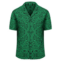 Polynesian Culture Green Hawaiian Shirt - Wonder Print Shop