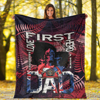 fathers-day-new-zealand-firefighter-dad-premium-blanket-maori-pattern