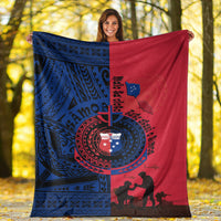 samoa-independence-day-quotes-premium-blanket-military-polynesian-pattern