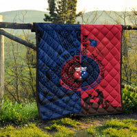 Samoa Independence Day Quotes Premium Quilt Military Polynesian Pattern - Wonder Print Shop