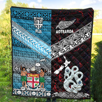 New Zealand and Fiji Premium Quilt Together Red LT8 - Wonder Print Shop
