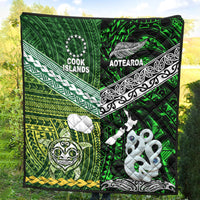 New Zealand and Cook Islands Premium Quilt Together Green LT8 - Wonder Print Shop
