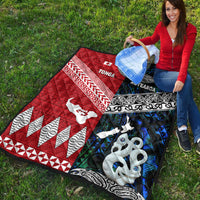 New Zealand and Tonga Premium Quilt Together Blue LT8 - Wonder Print Shop