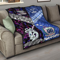 New Zealand and Samoa Premium Quilt Together Purple LT8 - Wonder Print Shop